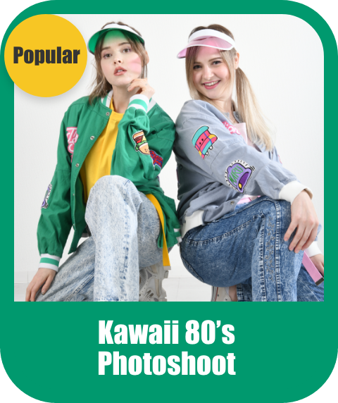 kawaii 80's photoshoot