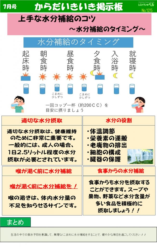 からだいきいき掲示板7月号